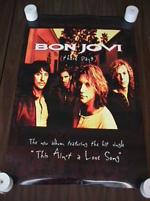 BON JOVI these Days 布製ビッグワッペン England製 Vintage Bon Jovi 